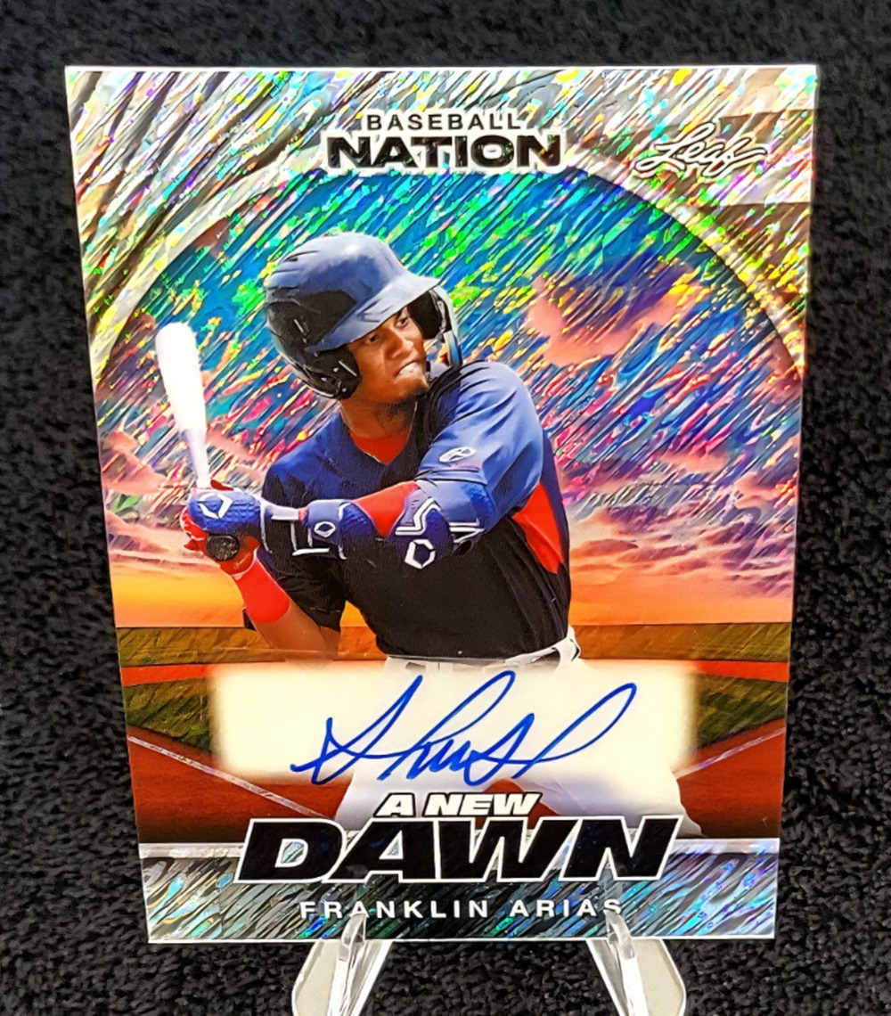 2025 Franklin Arias 10/15 A New Dawn Auto Boston Red Sox Top Prospect